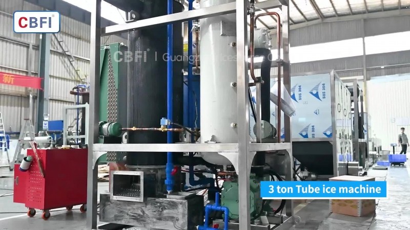 Льдогенератор для изготовления трубчатого льда производительностью 3 тонны (TV30)