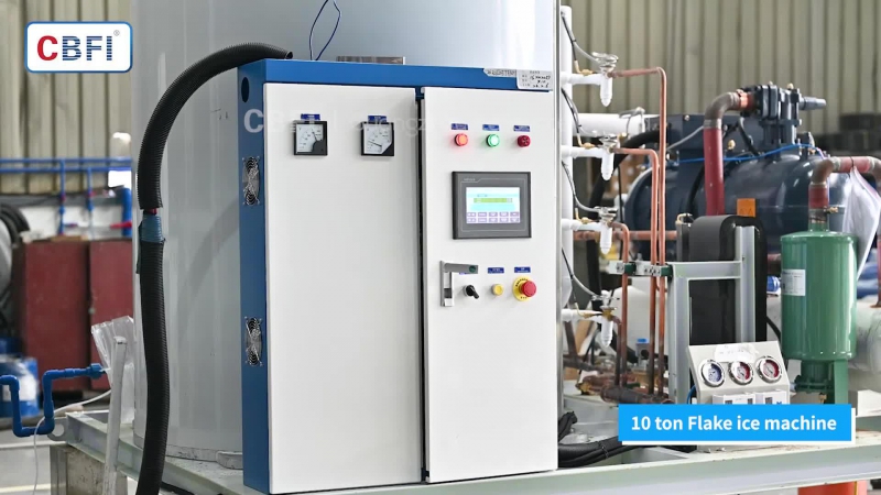 Льдогенератор для изготовления чешуйчатого льда производительностью 10 тонн (BF10000)