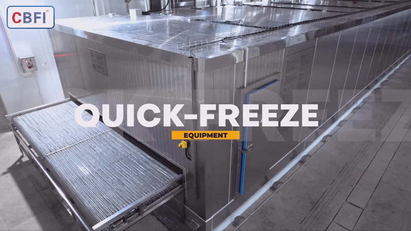Холодильная камера шоковой заморозки мощностью 2000кг/ч в Чжанчжоу