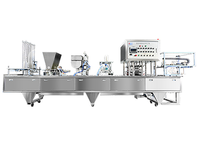 Линия фасовки и упаковки кубиков льда в стаканчики