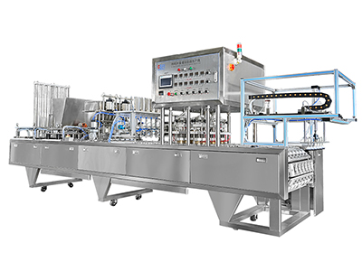 Линия фасовки и упаковки кубиков льда в стаканчики