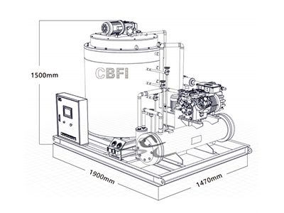 Льдогенератор чешуйчатого льда BF5000
